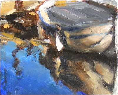 daily painting titled Boats at Cassis