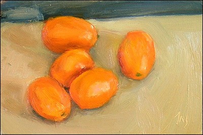 daily painting titled Kumquats