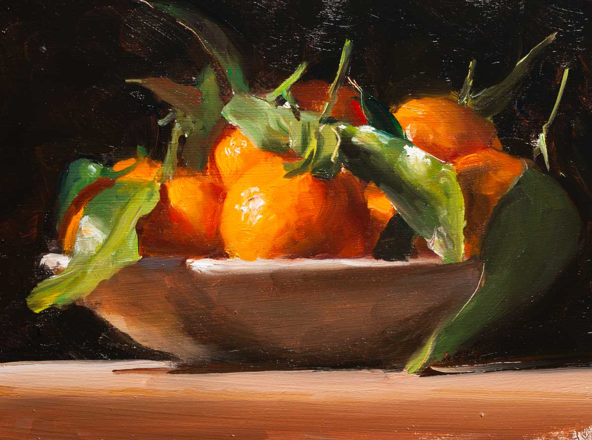 Daily Paintings A Bowl Of Clementines Postcard From Provence