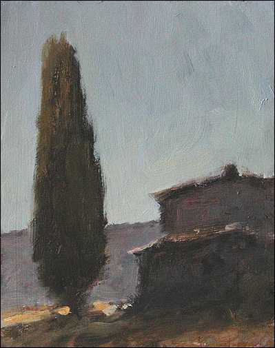 daily painting titled Morning near Crillon-le-Brave
