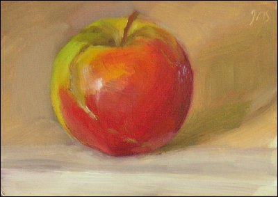 daily painting titled Red Apple