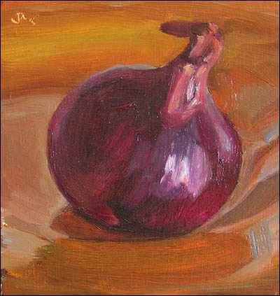 daily painting titled Red Onion