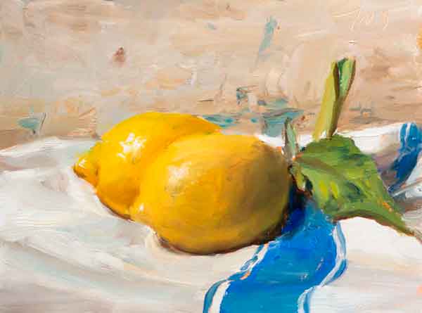 Lemons and French cloth