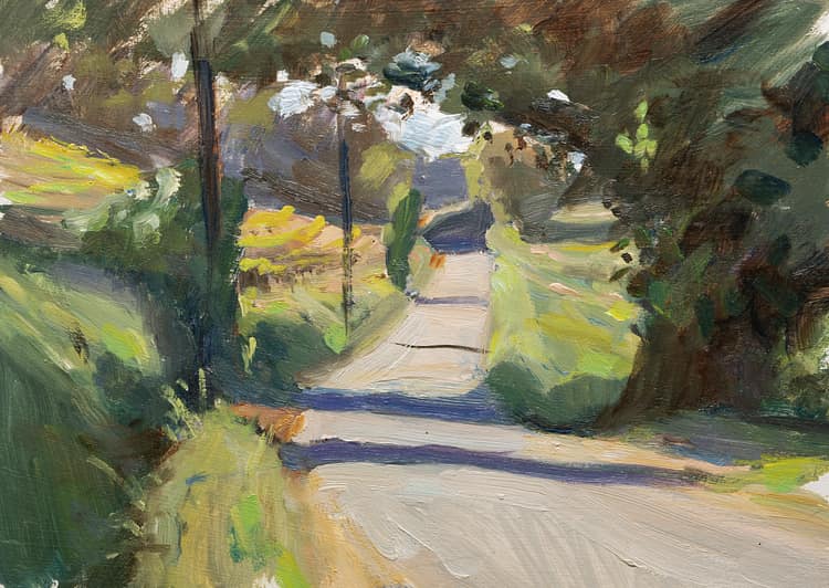 Road past la Madeleine