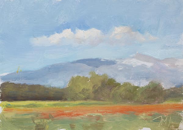 Ventoux with poppy field