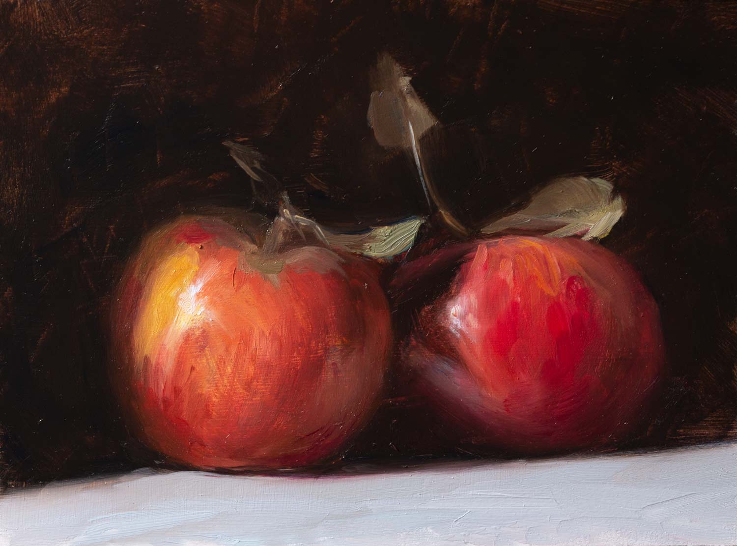 New Season's Apples, an oil painting by Julian Merrow-Smith in Ina Garten's collection